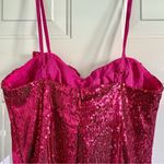 Torn By Ronny Kobo Lindsay Sequin Bow Mini Dress, Color Tulip Pink, Size M, NWT Photo 6