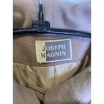 Joseph Magnin Vintage Wool Faux Fur Collar Button Coat Sz XL Tan Glamour 60’s Photo 4