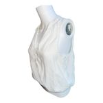 Cloth & Stone  womens small off white Sleeveless Half Placket Blouson shirt​ Photo 3
