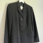 Piazza Sempione Wool Blend Women’s 4 Button Blazer Jacket Black Size 44 or 8 Photo 2