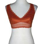 Victoria's Secret  Floral Lace Bralette Women Size‎ S Rust Orange Loungewear Photo 0