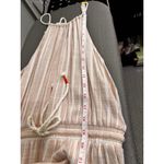 Splendid Collection Peach & Beige Sleeveless Drawstring Maxi Sundress Dress S Photo 8