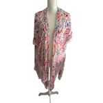 Coldwater Creek  Multicolor Paisley Sheer Kimono One Size Photo 3