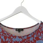 Diane Gilman Printed Jersey Knit Dolman-Sleeve Top Multicolor Boatneck 3X #1289 Photo 2