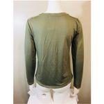 Hippie Rose  Small Olive Green Front Pockets Lace Photo 5
