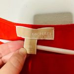 NWT Michael Michael Kors Burnt Orange Short Sleeve Fringe Bottom Top Size XS Photo 4