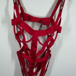 Victoria's Secret C3 --  strappy bondage teddy rhinestone size extra large Photo 0