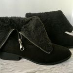 Black Fold Over Boots, Size 8 Photo 0