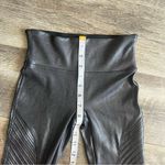 Spanx Faux Leather Moto Leggings Black Full Length Shaping Legging Size XS Photo 9