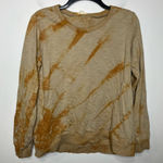 Mystree  tan orange‎ tie dye sweatshirt casual fall winter women’s size medium Photo 0