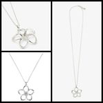 Ted Baker ππ Bedelie Crystal Blossom Pendant Necklace Silver NWT Photo 2