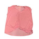 Matilda Jane  Folly Beach Knot Front Top Pink Womens Large V Neck Casual Fit Tops Photo 4