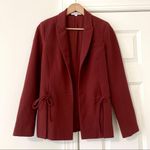 Prabal Gurung Red Tie Blazer Size 2 Photo 2