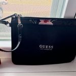 Guess  Black and Pink Clutch with Textured Material Photo 0