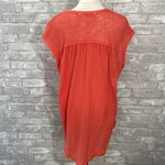 Free People We The Free Orange and White Tie Dye Oversized Top Photo 2