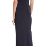 Likely  Leslie Strappy V-Neck Front-Slit Gown Photo 3