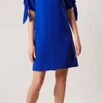 Ronni Nicole cobalt royal blue short tie sleeve shift dress size 6 Photo 0