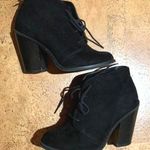 Call it spring Black Lace Up Heeled Booties Photo 0