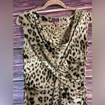 Vince Camuto Leopard Print Dress Low-Cut Chest, Sleeveless. Size Medium. Photo 3