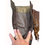 Born women’s brown leather pony hair leopard print boots 6 SkU 4892 Photo 7