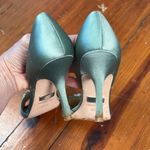 Badgley Mischka Authentic  Satin Open-Toe Pump Photo 4