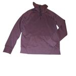 H&M  Maroon High-Neck Sweatshirt Photo 1