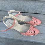 Rialto NEW  Wedge Heels Sandal Campari Espadrille Lace Crochet Design NWOT Photo 1