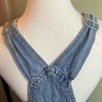 Cotton On 91 raw hem denim overall side pockets mini dress Photo 13