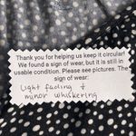 Craft And Barrow Button Blouse Size 3X Polka Dot Stretchy Casual Oversized Comfy Black Photo 10