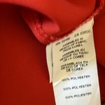 Karen Kane  Rust Red‎ Sleeveless Draped Neck Tie Asymmetrical Hem Blouse Medium Photo 5