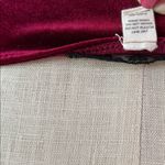 Sexy Velvet Burgundy V Neck Cropped Bra Top Size Large Red Photo 6