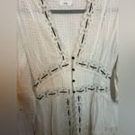 Rahi White Cotton Cottagecore Maxi Swim Cover Up Photo 4