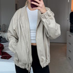 TJ Maxx Cream leather jacket  Photo 0