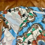 Tommy Hilfiger Wrap Around Skirt Floral blue cream yellow orange Size 2 Photo 6