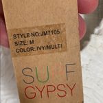 Surf Gypsy  Wide Leg Crop Stripe Detail Cream/Rust/Blue Pants Photo 2