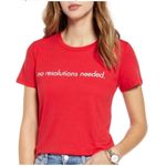 1901 NWT Womens No Resolutions Needed New Year Graphic Tee Shirt - Sz XS Photo 0