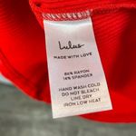 Lulus NWT  Beyond‎ Basics Ribbed Cutout Bodycon Mini Dress in Bright Red Size S Photo 5