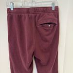 Nike Maroon Fleece Joggers Sweatpants Size Small Cotton Blend Photo 4