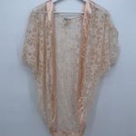 Mara Intimates Vintage Light Pink Lace Sheer Top Lingerie One Size Coquette Photo 0