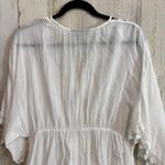 *Club Z Collection Women's XL White Lace Trim Kimono Swim Beach Summer Photo 3