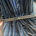 Tobi Navy  Plunging Velvet Romper / Size M Photo 13
