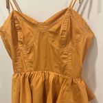 MISA Los Angeles NWOT  Rosie Bustier Peplum-Waist Poplin Maxi Dress - Size Medium Photo 7