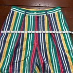 British Khaki  Multicolor Striped Shorts Photo 4