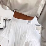 White Pleated Skirt Size XS Photo 0