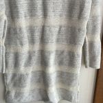 Something Navy Metallic Stripe Sweater Dress Photo 10