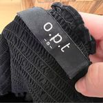 O.P.T‎ Anthropologie Black Square Neck Smocked Maxi Dress Size Small Photo 2