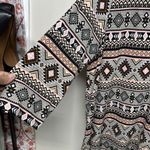 Sew In Love Pink and Brown Graphic Polo Blouse Size XL Photo 2