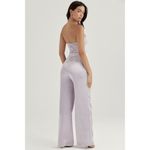 House Of CB London Alivia Satin Wide Leg Trousers Grey Womens Size XS Photo 5