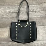 Vegan Leather Pearl Jillian Mini Tote Bag Black Photo 5