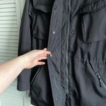 S13 Winter Parka Coat Black with Faux Fur Attached Hood Size Small Photo 5